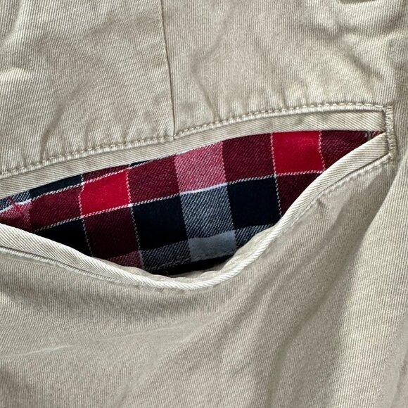 Bonobos Pants Mens 32 Straight Fit Washed Chino Beige Cotton Straight Leg Pocket - Picture 8 of 11